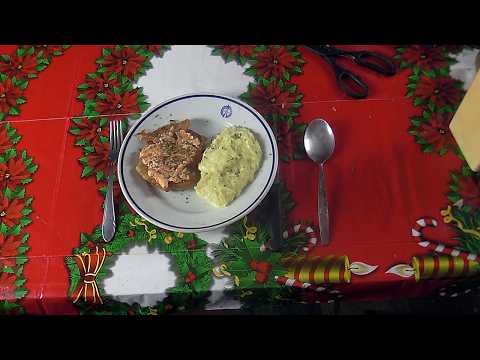 István születésnap alkalmából, elkészítem Krumpli Püré, Bundás hússal