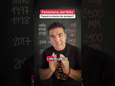 Los últimos efecto den niño nos han dejado solo perdidas, ahora 2026 2027 será igual?