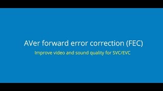 AVer Forward Error Correction(FEC）