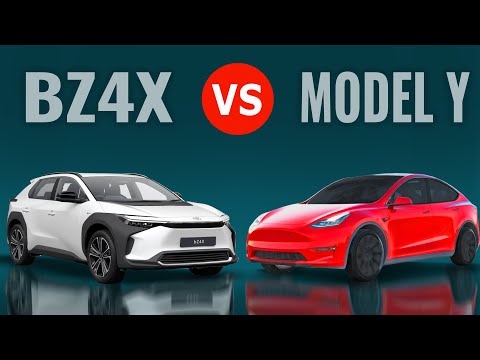 Toyota BZ4X v Tesla MODEL Y ( in 5 min! )