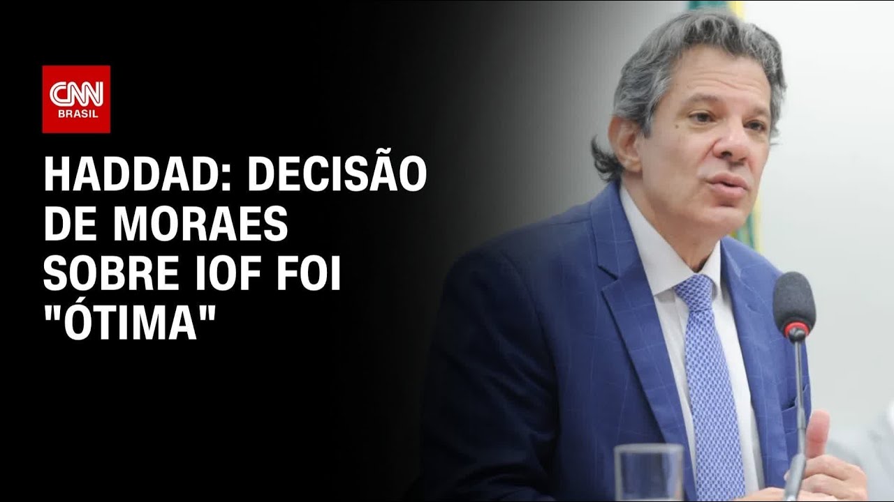 Haddad diz que decisão de Moraes sobre IOF é ótima para o país | CNN 360º