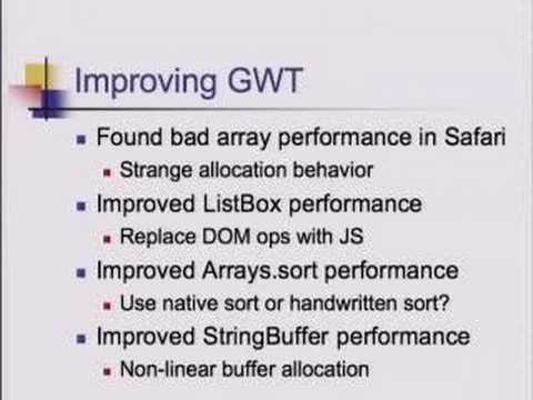 Voices That Matter: GWT - Unit Testing and Benchmarking - UC_x5XG1OV2P6uZZ5FSM9Ttw