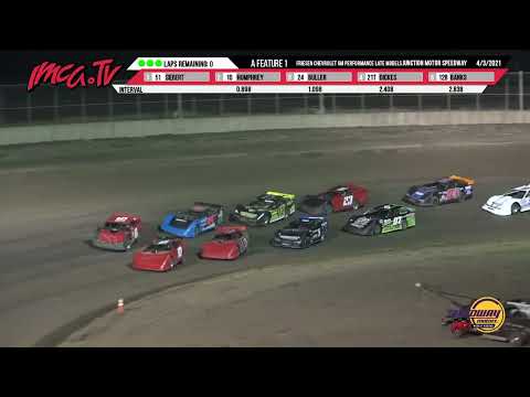 Sport Compact Full Night &amp; Late Model Feature | Junction Motor Speedway | 4-3-2021 - dirt track racing video image