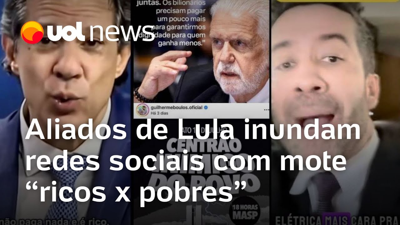 Aliados de Lula inundam redes sociais com mote ricos x pobres e Congresso é um dos alvos