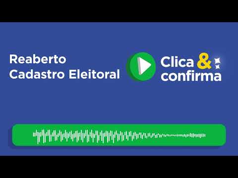 Reaberto o cadastro eleitoral