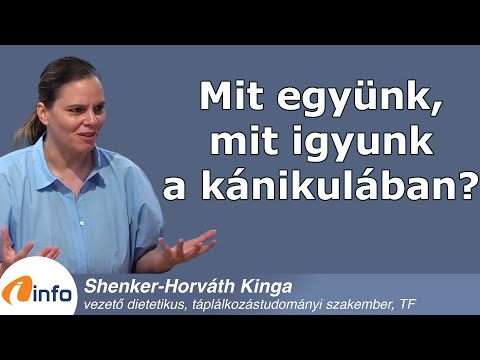 Mit együnk, mit igyunk a kánikulában? Shenker-Horváth Kinga, Inforádió, Aréna
