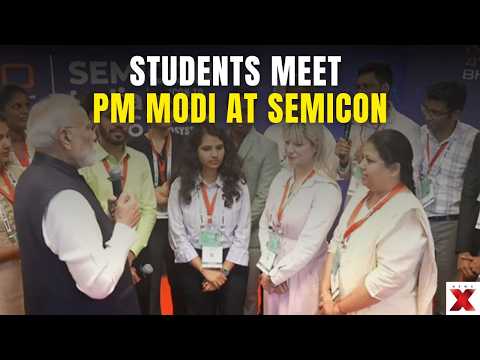 PM Modi Meets Semiconductor Students At Semicon India 2026 On His Birthday