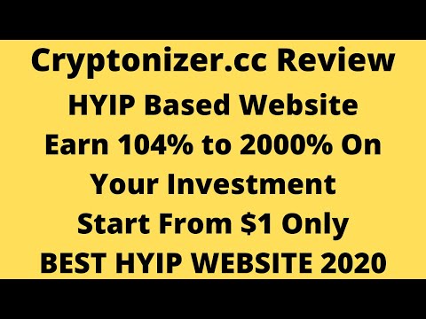 Cryptonizer.cc Review | Best Hyip Website 2020 | Investment Based Hyip Website