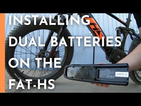 How to: INSTALL Dual Batteries On Your EUNORAU FAT- HS E-Bike