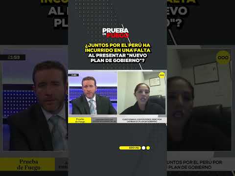 ¿Falta de Juntos por el Perú en nuevo plan de gobierno? #SHORTRPP