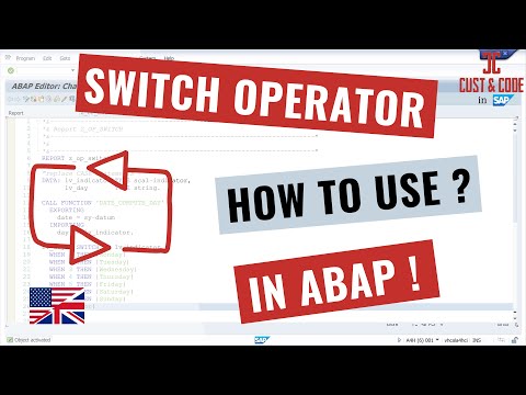 Using the SWITCH operator in SAP ABAP [7.40] [english]