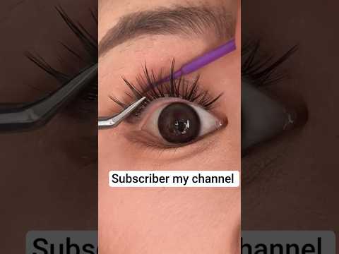 No Glue Needed! Easy-to-Apply Glue-Free Eyelashes 👁✨#eyelashes #shorts