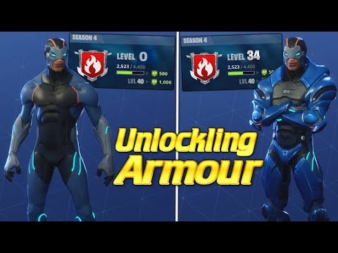 unlocking armour upgrades fortnite season 4 - fortnite season 4 skin upgrades