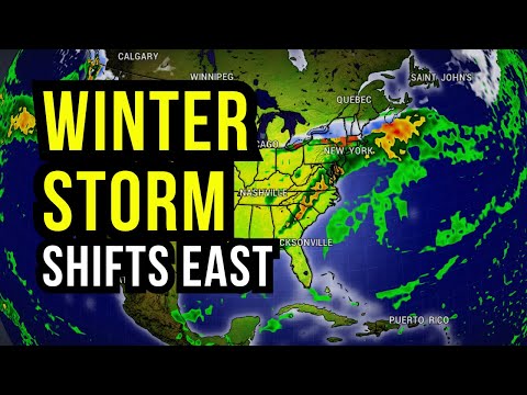 Winter Storm Shifts East with Ice and Severe Storms...