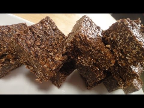 No Bake Oat Chocolate Bars | Sanjeev Kapoor Khazana - UCmoX4QULJ9MB00xW4coMiOw