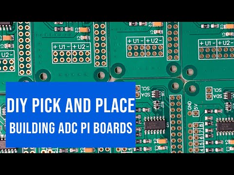 Click to view video Building the Raspberry Pi ADC Pi board on DIY Pick and Place