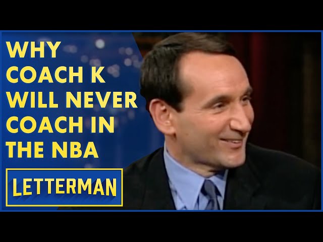 Why Did Coach K Never Go To The NBA?