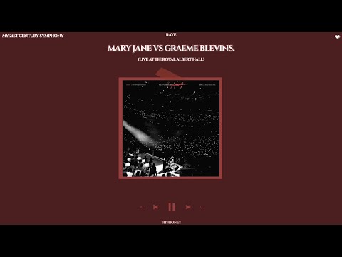 raye - mary jane vs graeme blevins. (live at the royal albert hall) [slowed + reverb]