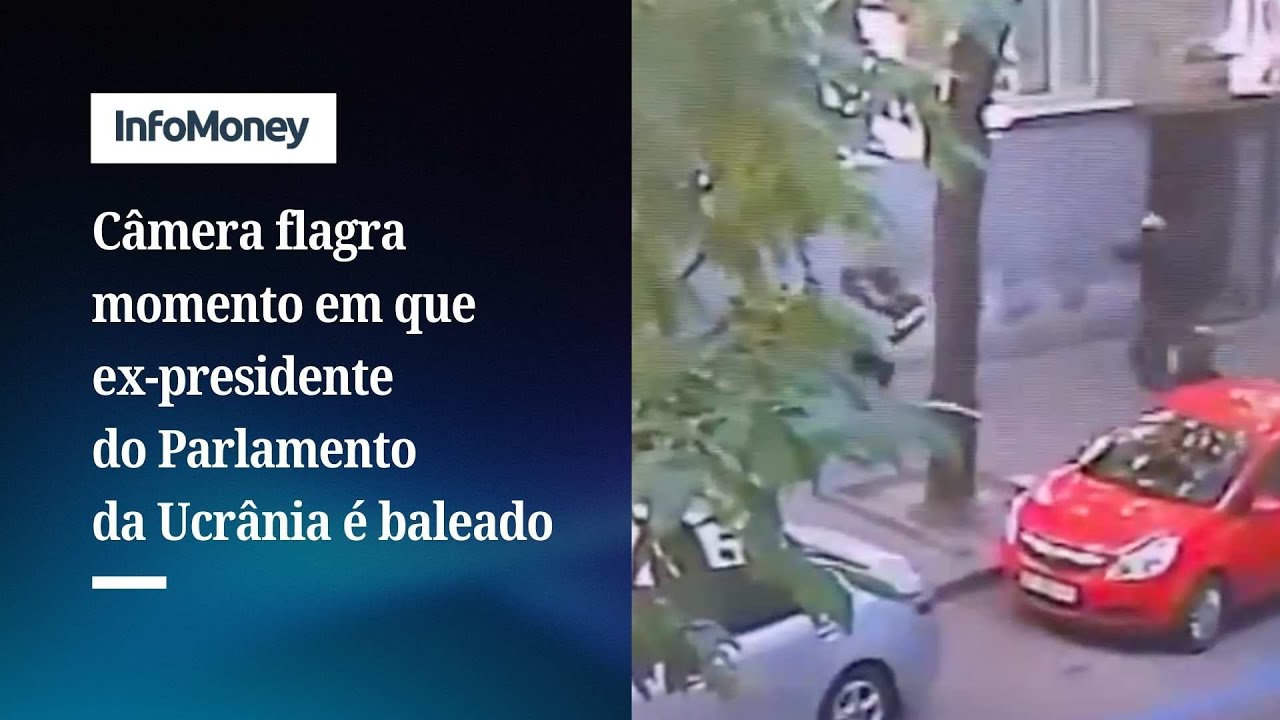 Câmera de segurança flagra ataque que matou ex presidente do Parlamento ucraniano