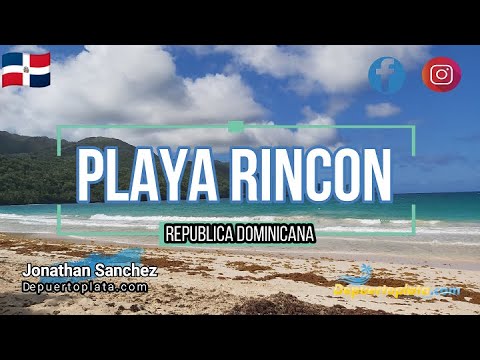 Playa Rincón hermosa con "Arena Blanca" en Republica Dominicana