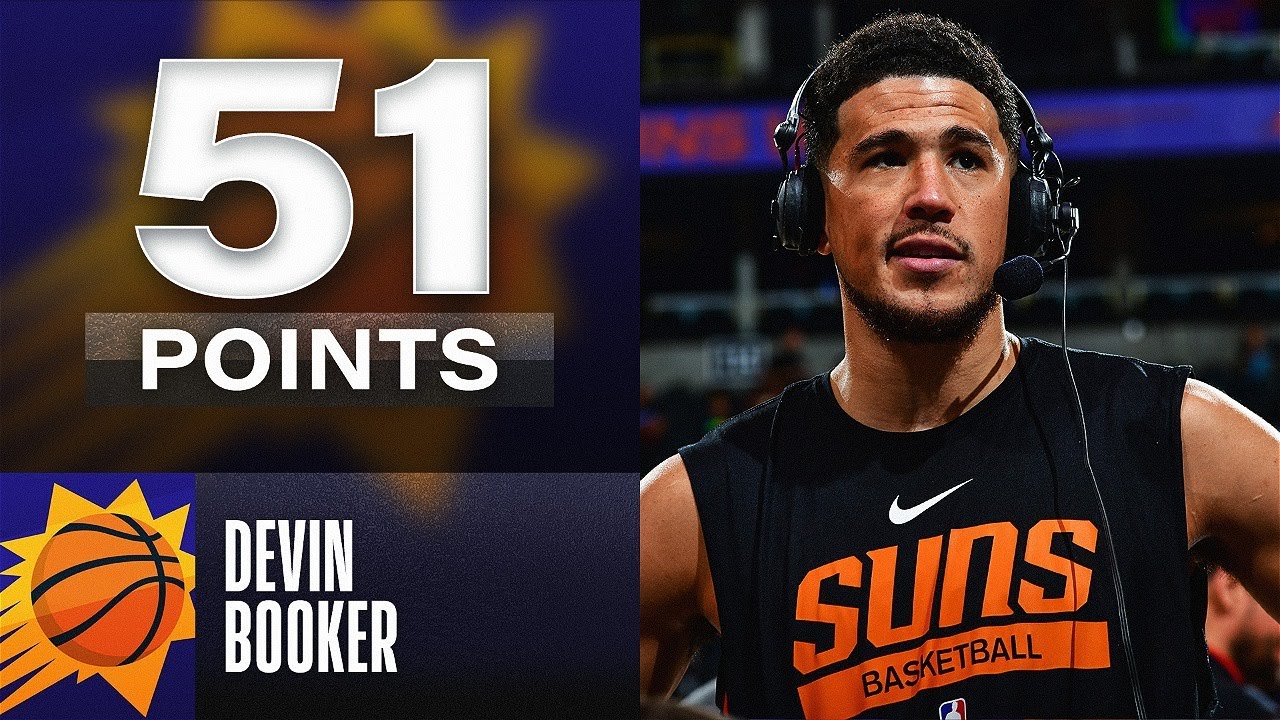 Devin Booker Makes NBA History In 51-PT Performances (80 FG%, 85.7 3P%) | November 30, 2022
