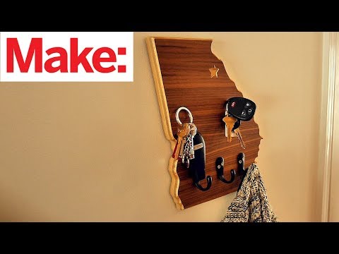 Crafted Workshop: Georgia State Key Ring Coat Rack - UChtY6O8Ahw2cz05PS2GhUbg