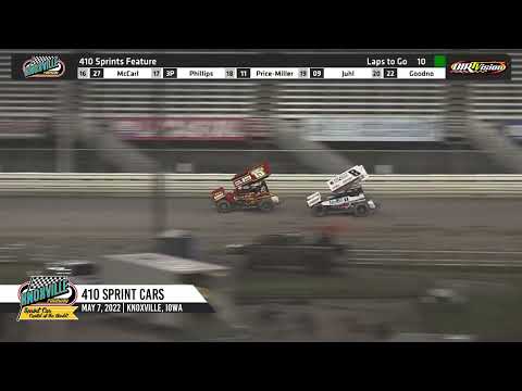 Knoxville Raceway 410 Highlights / May 7, 2022 - dirt track racing video image