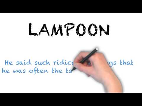 How to Pronounce 'LAMPOON'- English Grammar