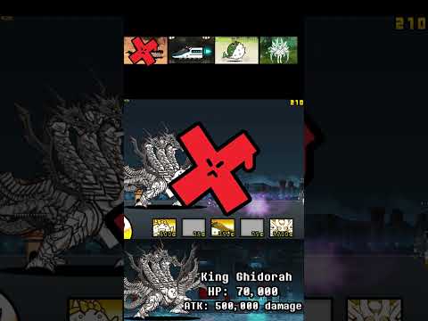 猫の動画サムネイル - BOSS King Ghidorah The Battle Cats ウルトラフォーム ザ・バトルキャッツ.