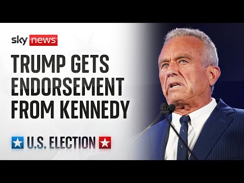RFK Jr endorses Trump as star-studded DNC draws to a close in Chicago | US Election