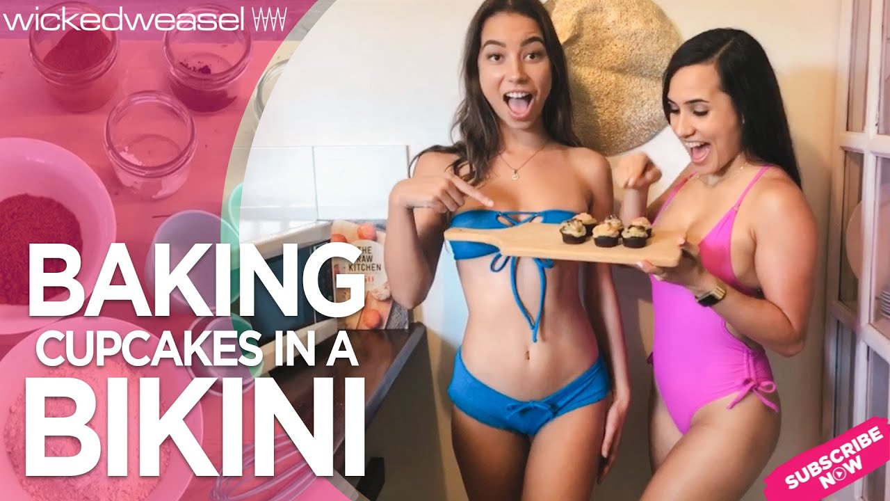 Baking Cupcakes In Bikinis: Wicked Weasel Swimsuit Try On Haul