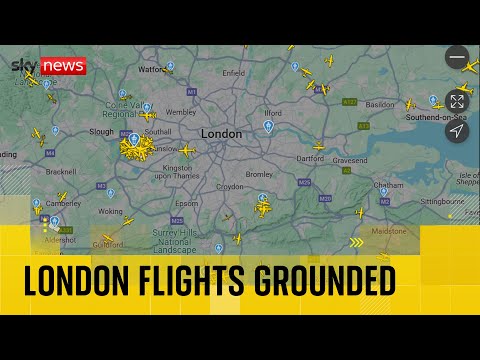 Flights grounded at Gatwick, Heathrow and Edinburgh airports