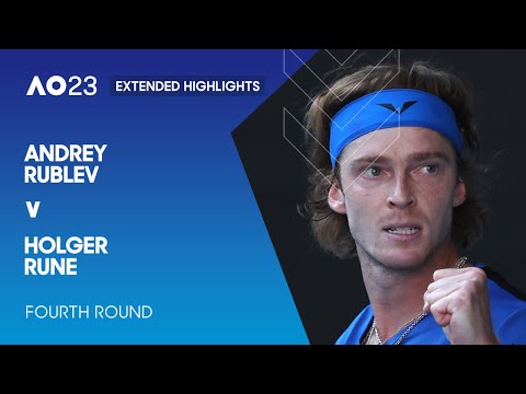 Andrey Rublev v Holger Rune Extended Highlights | Australian Open 2023 Fourth Round