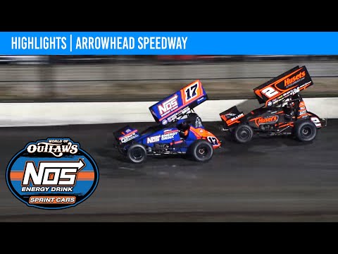 World of Outlaws NOS Energy Drink Sprint Cars | Arrowhead Speedway | April 6th, 2024 | HIGHLIGHTS - dirt track racing video image