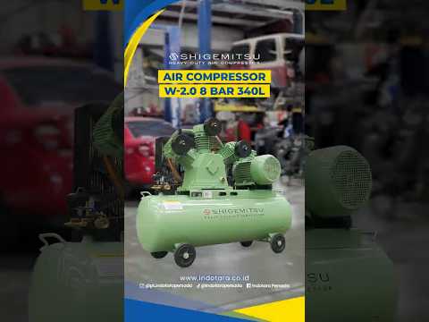 SHIGEMITSU AIR COMPRESSOR W-2.0 8 BAR 340L - KOMPRESOR UDARA KUAT, STABIL, DAN TANGGUH