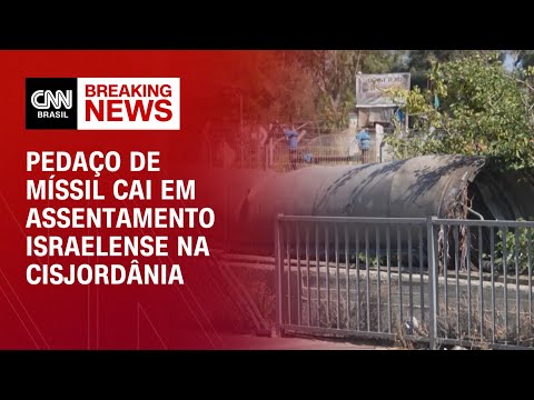 ​Tensão no Oriente Médio: Pedaço de míssil cai em assentamento israelense na Cisjordânia  | LIVE CNN
