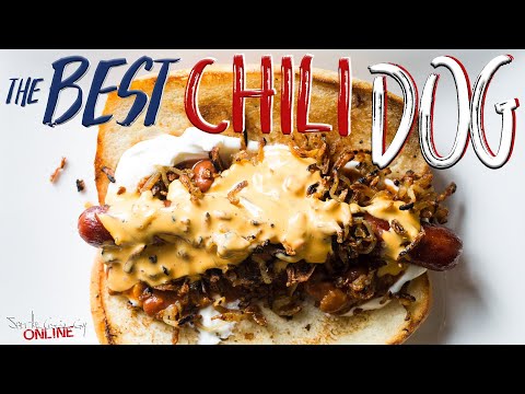 The Best Chili Dog Recipe | SAM THE COOKING GUY - UCbRj3Tcy1Zoz3rcf83nW5kw