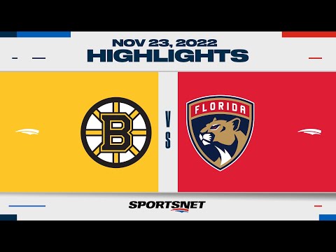 NHL Highlights | Bruins vs. Panthers - November 23, 2022