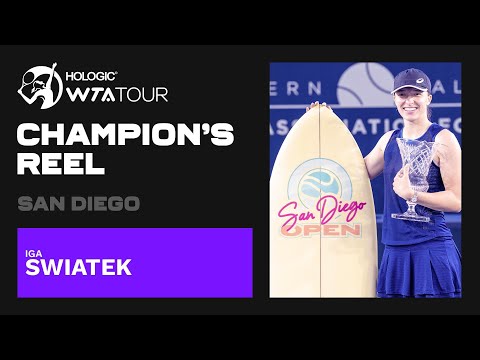 San Diego champion Iga Swiatek wins an EIGHTH WTA title of the season! 🏄‍♀️🏆