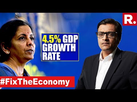Video - Finance - India's GDP Growth SLIPS To 4.5% | The Debate With Arnab Goswami