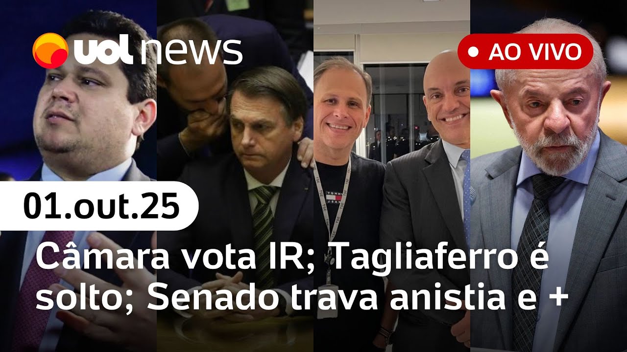 Imposto de Renda: Lula se reúne com centrão; Senado trava anistia; Itália libera Tagliaferro e mais