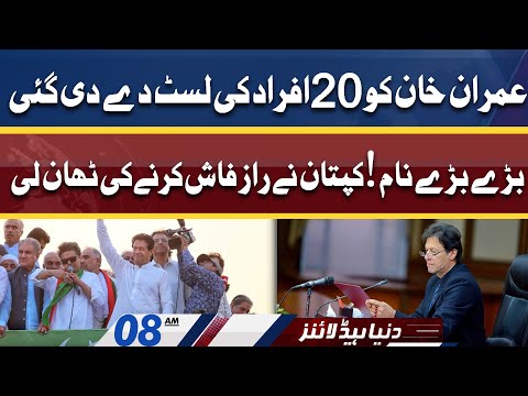 Imran Khan Ky Pas LIST Agayi | Dunya News Headlines 08 AM | 31 May 2022