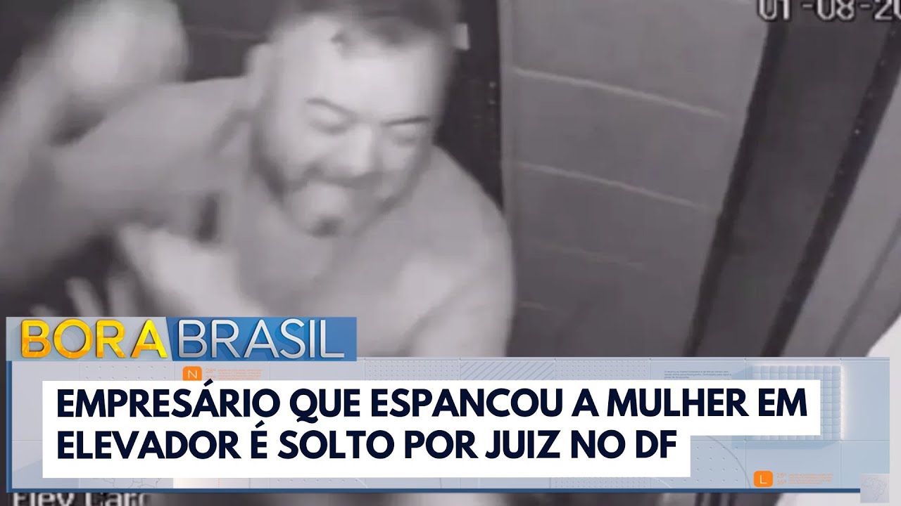 Empresário que espancou a mulher em elevador é solto por juiz no DF