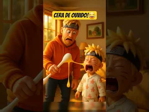 🤪Naruto participa do concurso da cera de ouvido! #shorts #cartoon #naruto