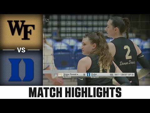 Wake Forest vs. Duke ACC Volleyball Highlights (2023)