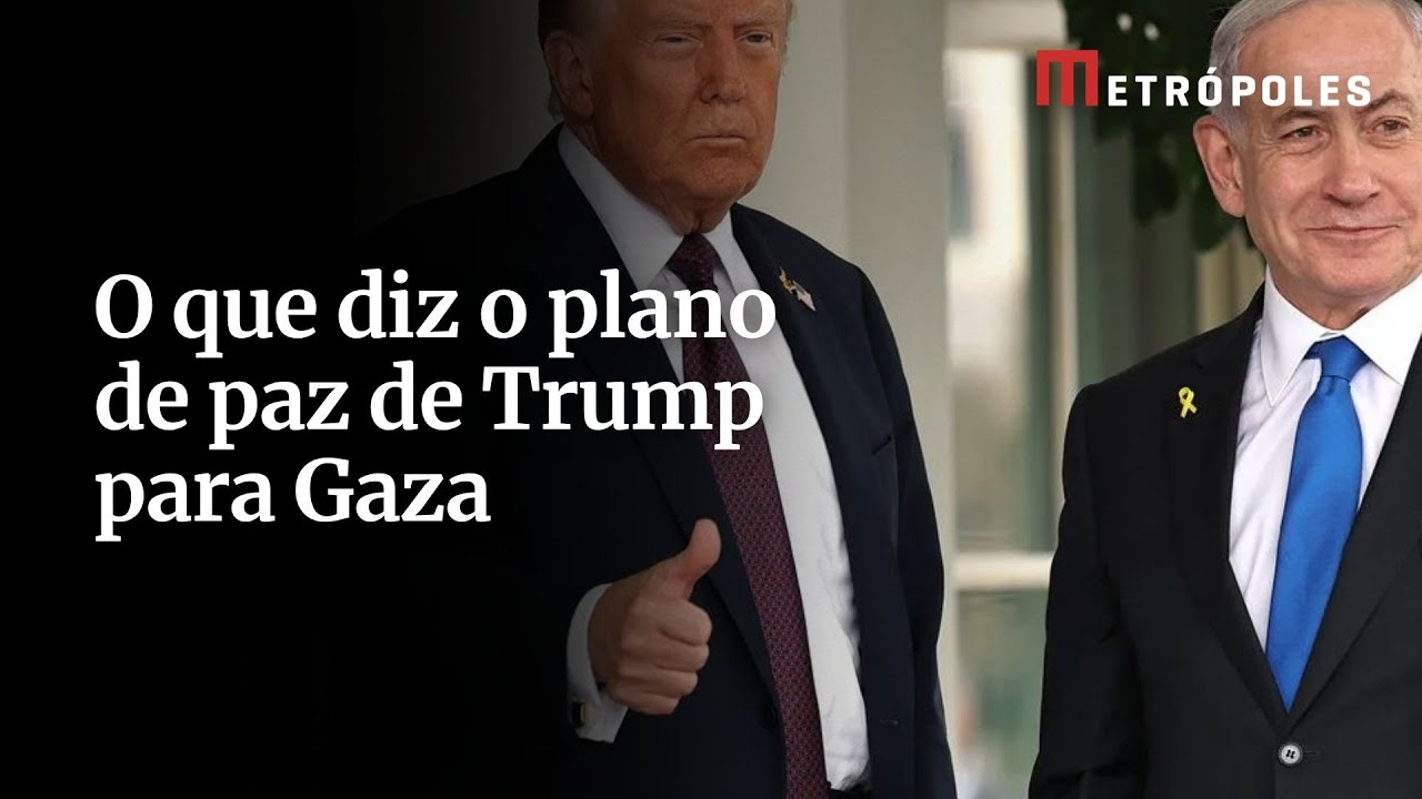 Entenda os pontos do plano de paz proposto por Trump para Gaza