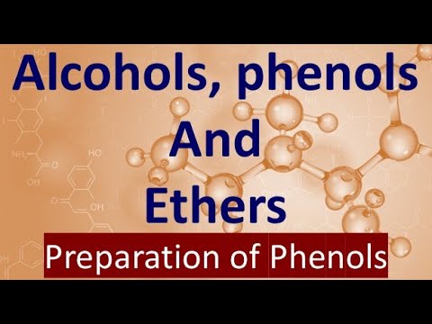 Alcohols, Phenols and ethers, 12th class, inter 2nd year preparation of phenols in simple telugu