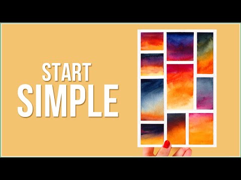 How to Get Back Into Watercolor Painting | Simple Ways to Warm Up to Get Back into Art!