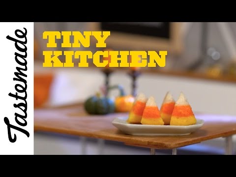 Tiny Halloween Candy Corn Cake | Tiny Kitchen