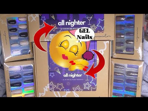 ALL NIGHTER Ready Made Nails & Stunning Gel Kits | Makartt - AwsmColor | ABSOLUTE NAILS